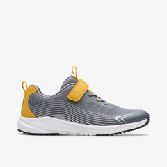 Deyes Dash Youth Grey Synthetic | Clarks for sale - Kids