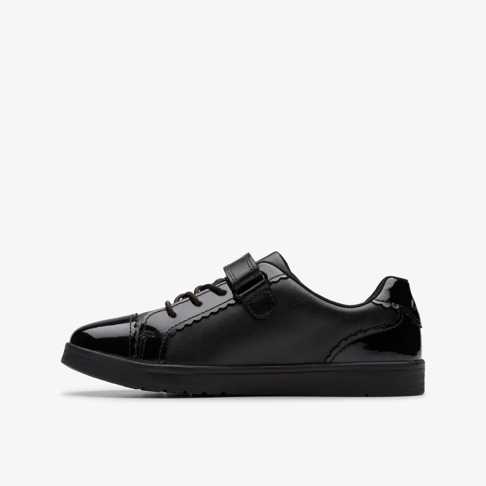 Disco Charm Kid Black Leather | Clarks on Sale - Kids