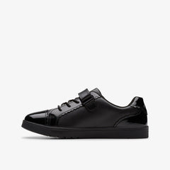 Disco Charm Kid Black Leather | Clarks on Sale - Kids