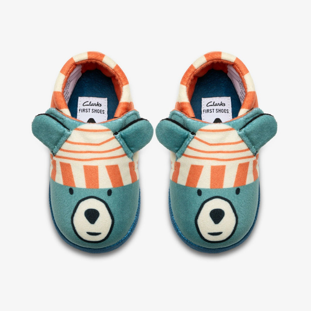 Fluffy Snug Toddler Orange Combination | Clarks outlet - Kids