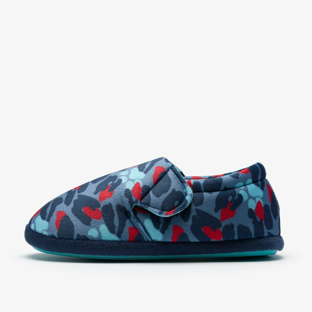 Fluffy Snug Kid Blue Camo Combination | Clarks discount - Kids