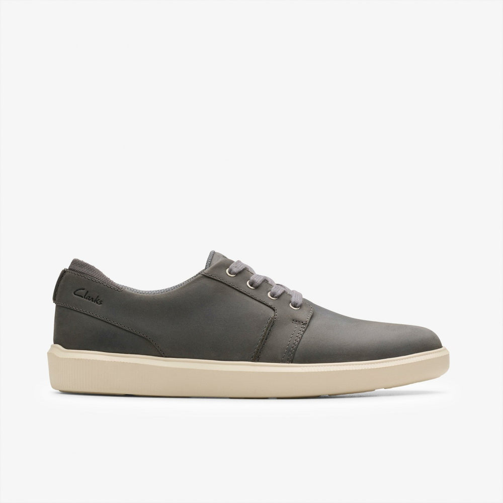 Brodin Seam Dark Grey Leather | Clarks discount - Men