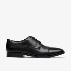 Paulton Cap Black Leather | Clarks online - Men