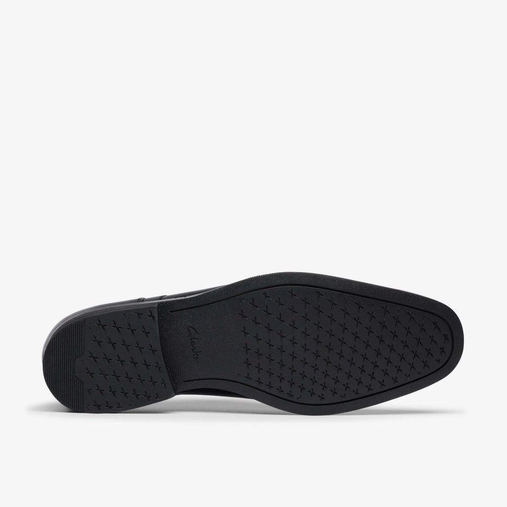 Paulton Cap Black Leather | Clarks online - Men