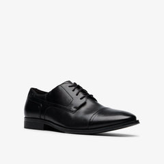 Paulton Cap Black Leather | Clarks online - Men