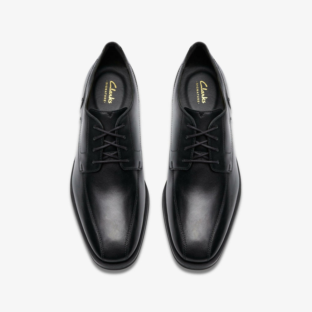 Paulton Over Black Leather | Clarks on Sale - Men