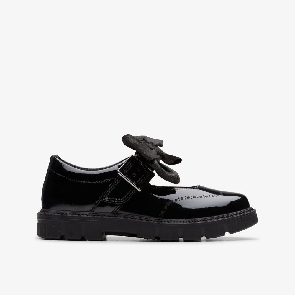 Lorcam Jane Kid Black Patent | Clarks Sale - Kids