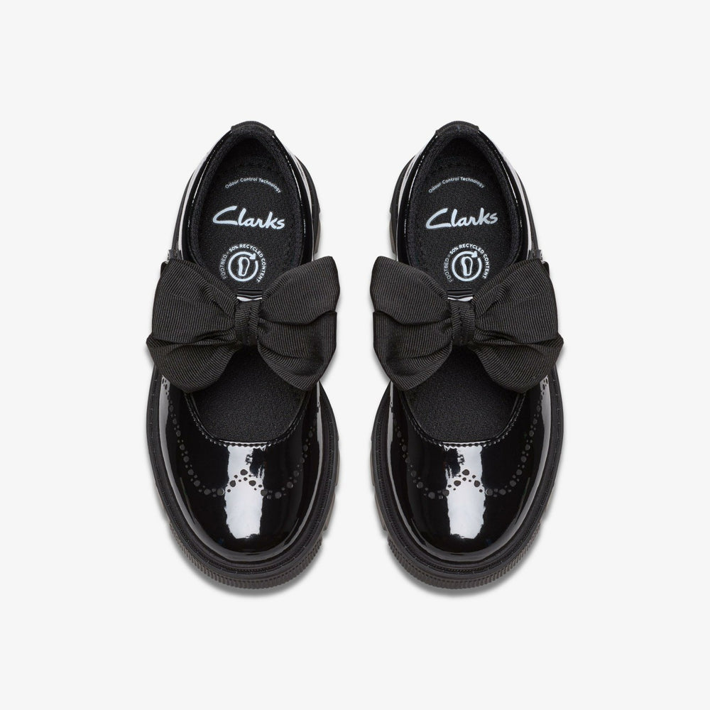 Lorcam Jane Kid Black Patent | Clarks Sale - Kids