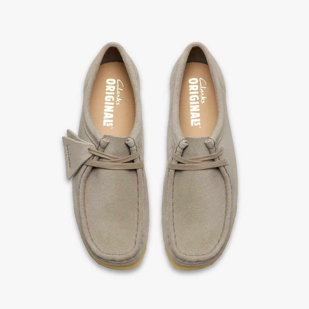 Wallabee Pale Grey Suede | Clarks online - Women
