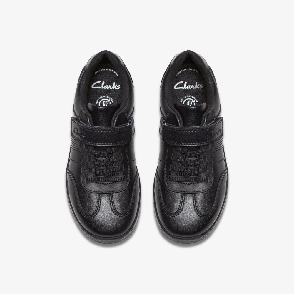 Disco Pace Kid Black Leather | Clarks for sale - Kids