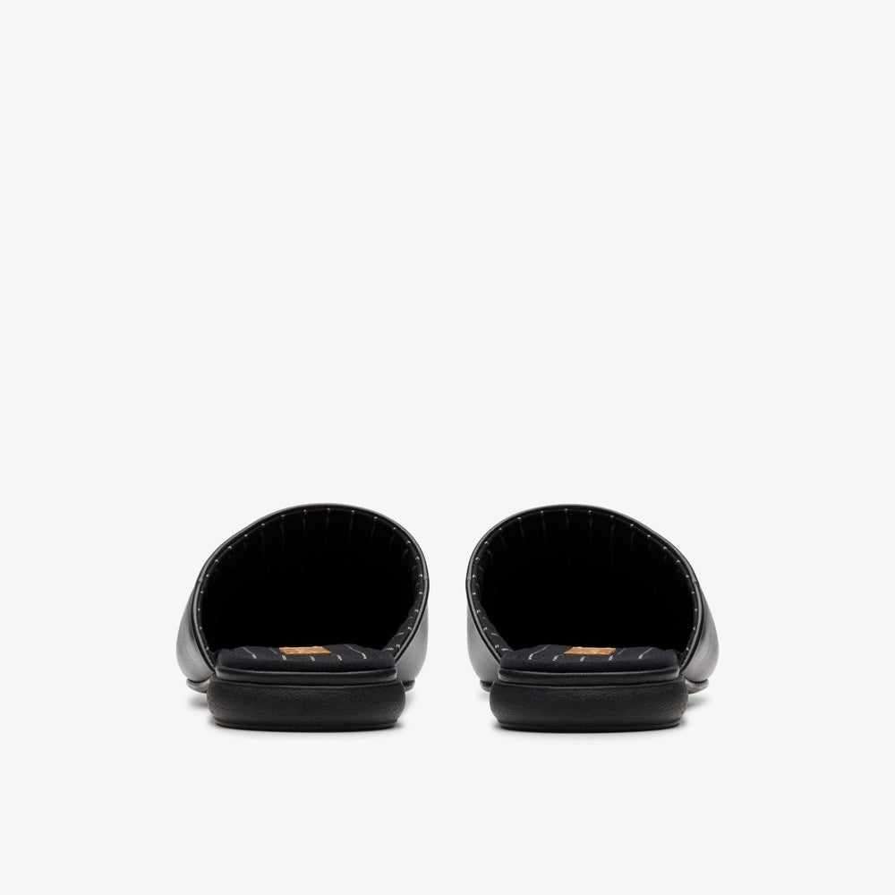 Harston Mule Black Leather | Clarks Sale - Men