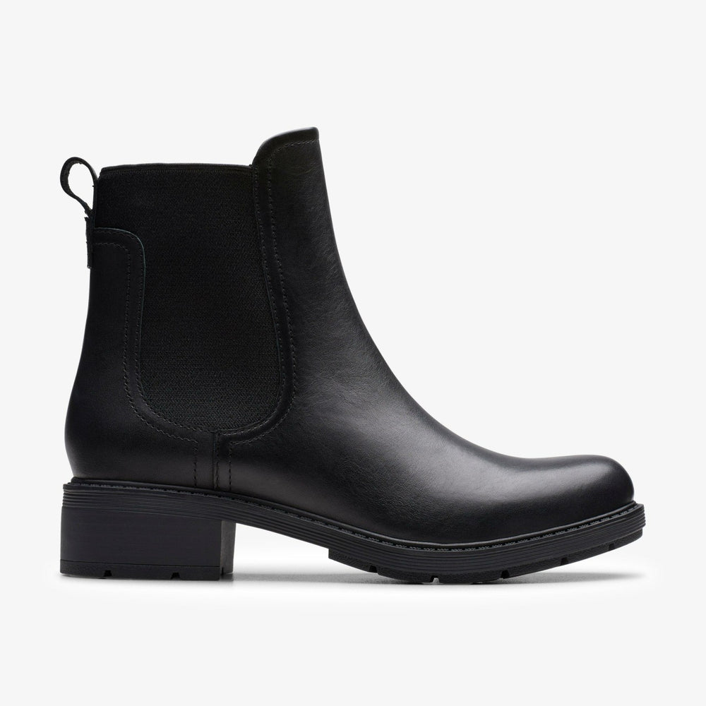 Hearth Top Black Leather | Clarks Sale - Women