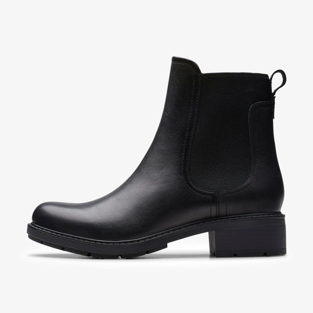 Hearth Top Black Leather | Clarks Sale - Women