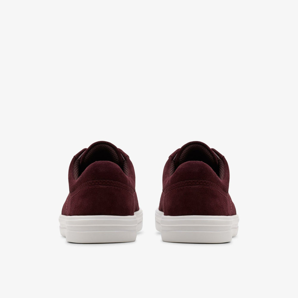 Makea Court Burgundy Suede | Clarks online - Women