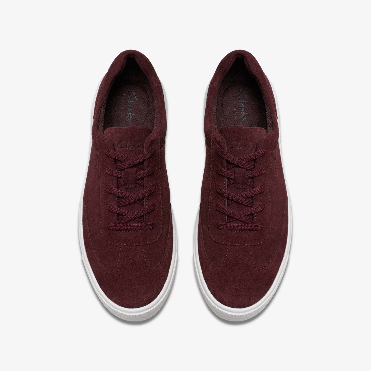 Makea Court Burgundy Suede | Clarks online - Women