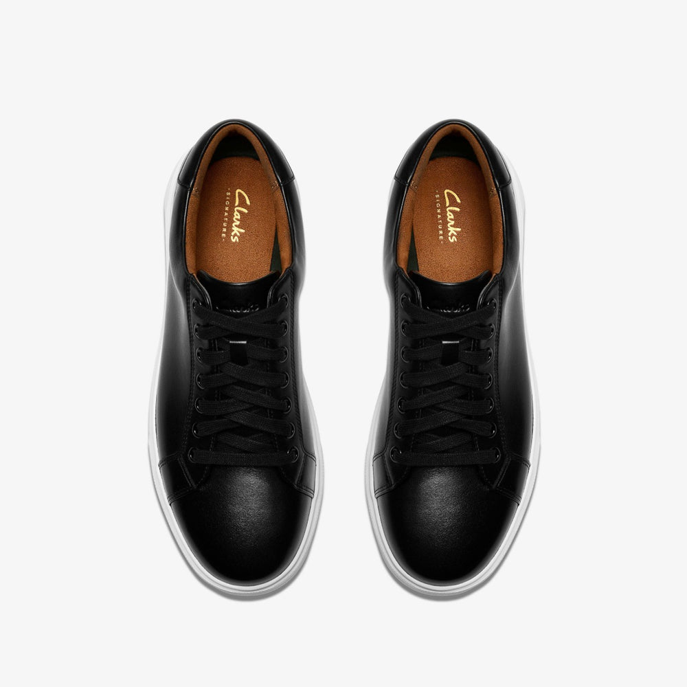 Goswell Tie Black Leather | Clarks online - Men