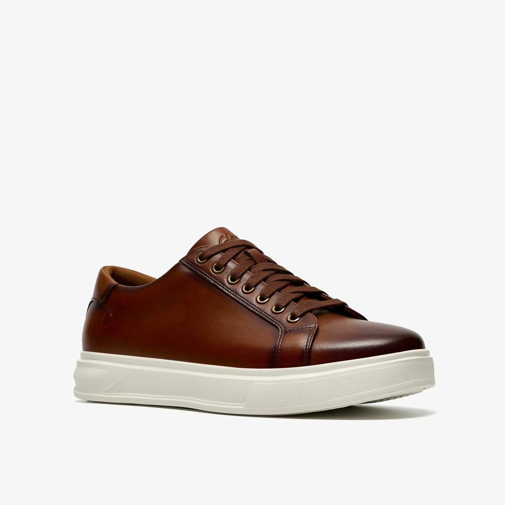 Goswell Tie Tan Leather | Clarks on Sale - Men