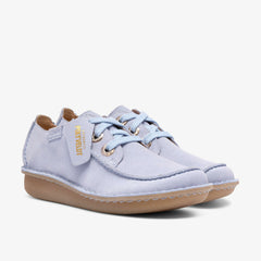 Funny Dream Light Blue Suede | Clarks for sale - Women