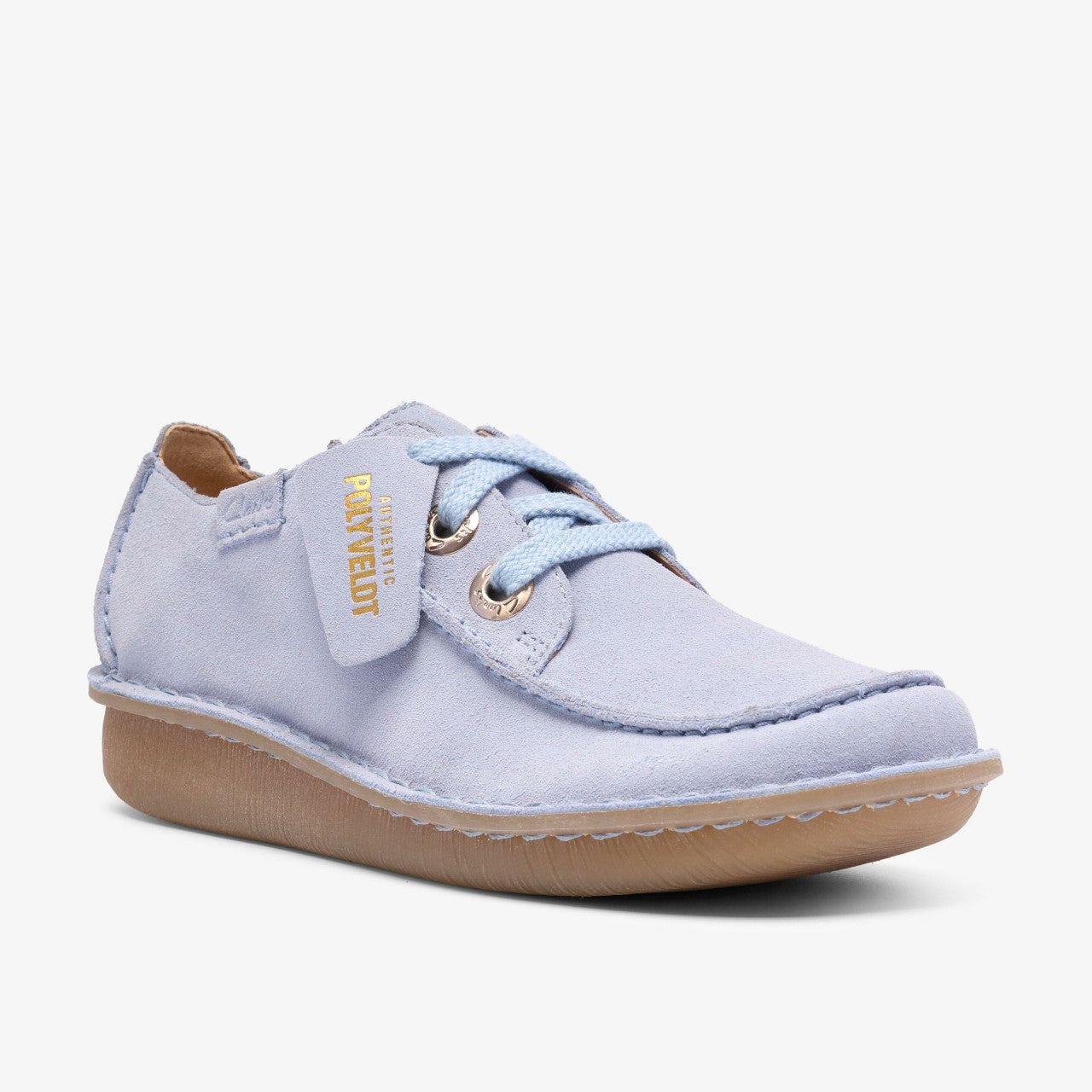 Funny Dream Light Blue Suede | Clarks for sale - Women