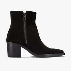 Jesse Zip Black Suede | Clarks outlet - Women