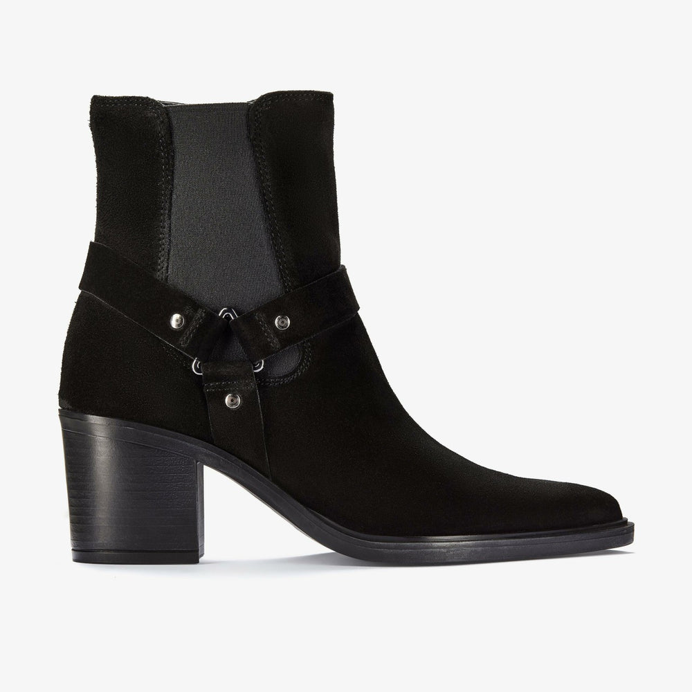 Jesse Buckle Black Suede | Clarks for sale - Women