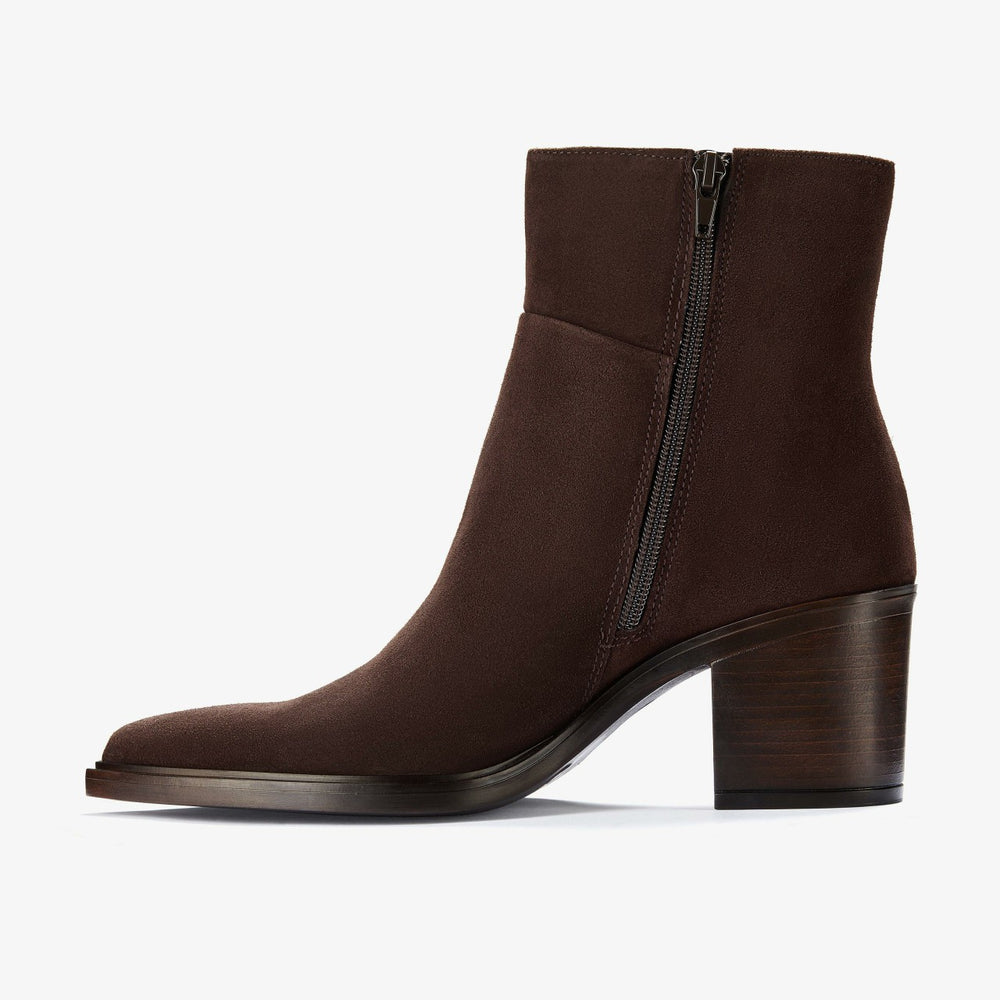 Jesse Zip Dark Brown Suede | Clarks discount - Women