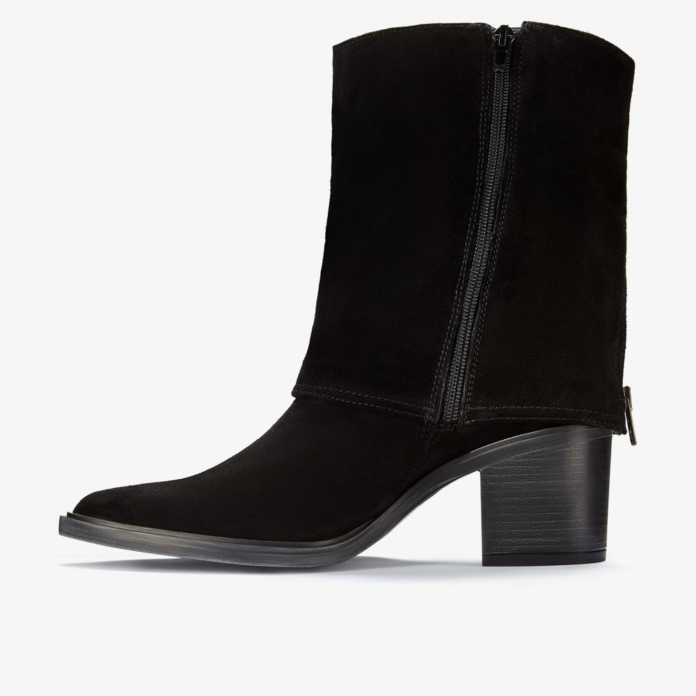 Jesse Mid Black Suede | Clarks online - Women