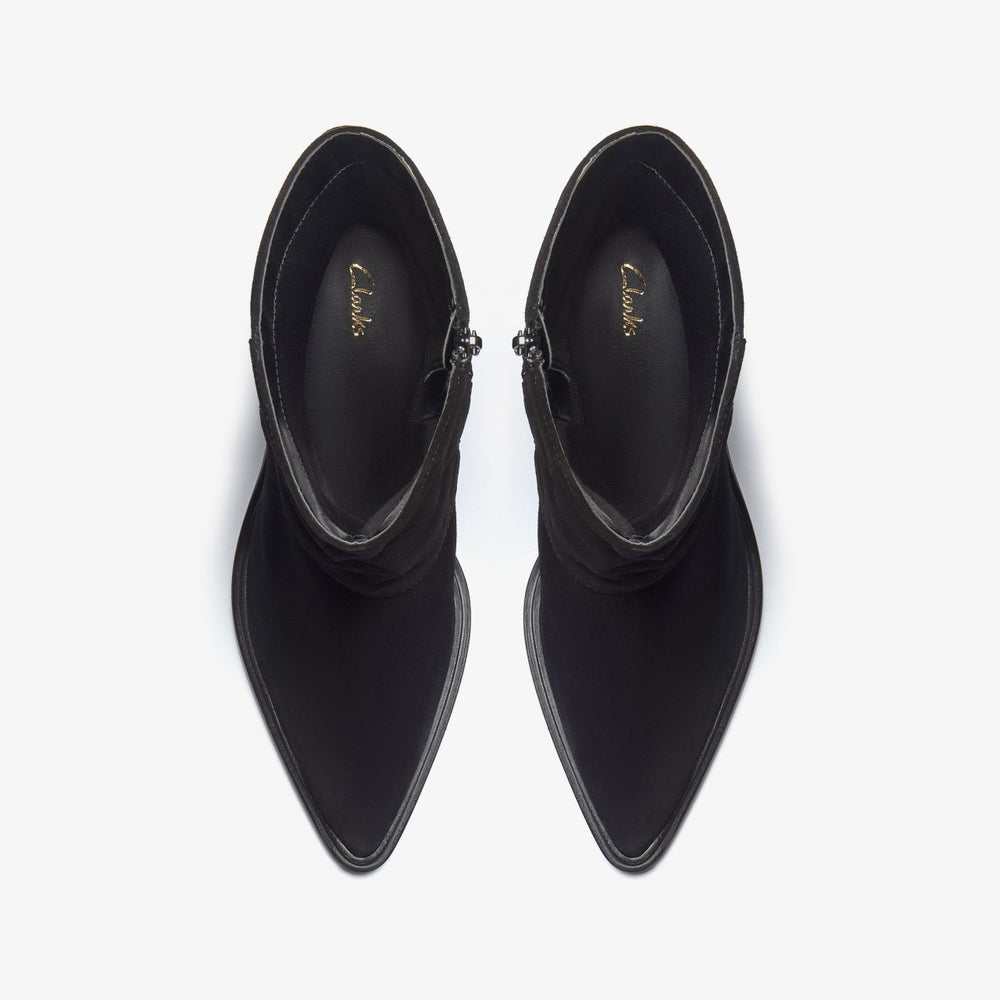 Jesse Mid Black Suede | Clarks online - Women