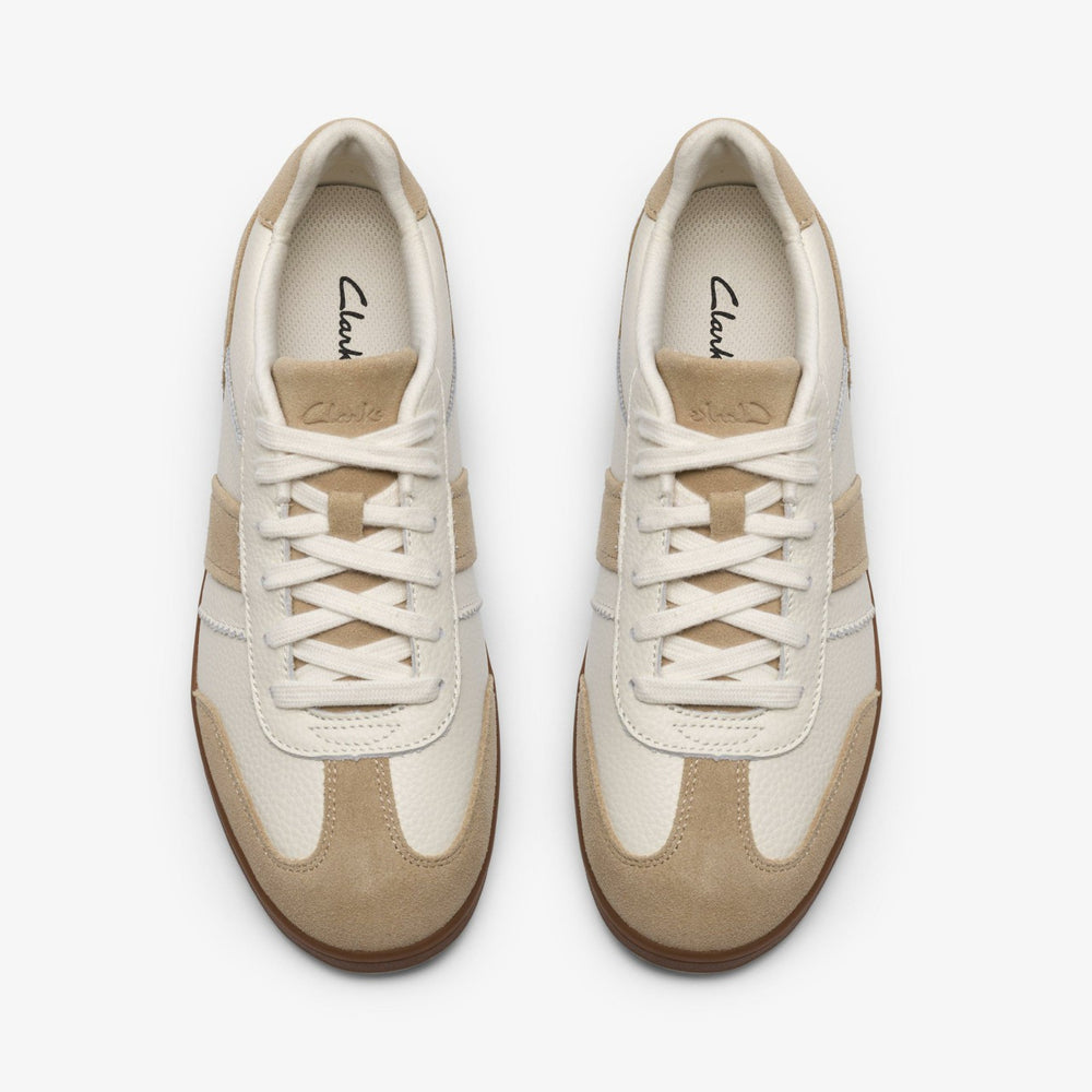 Seco Speed White Combination Leather | Clarks outlet - Women