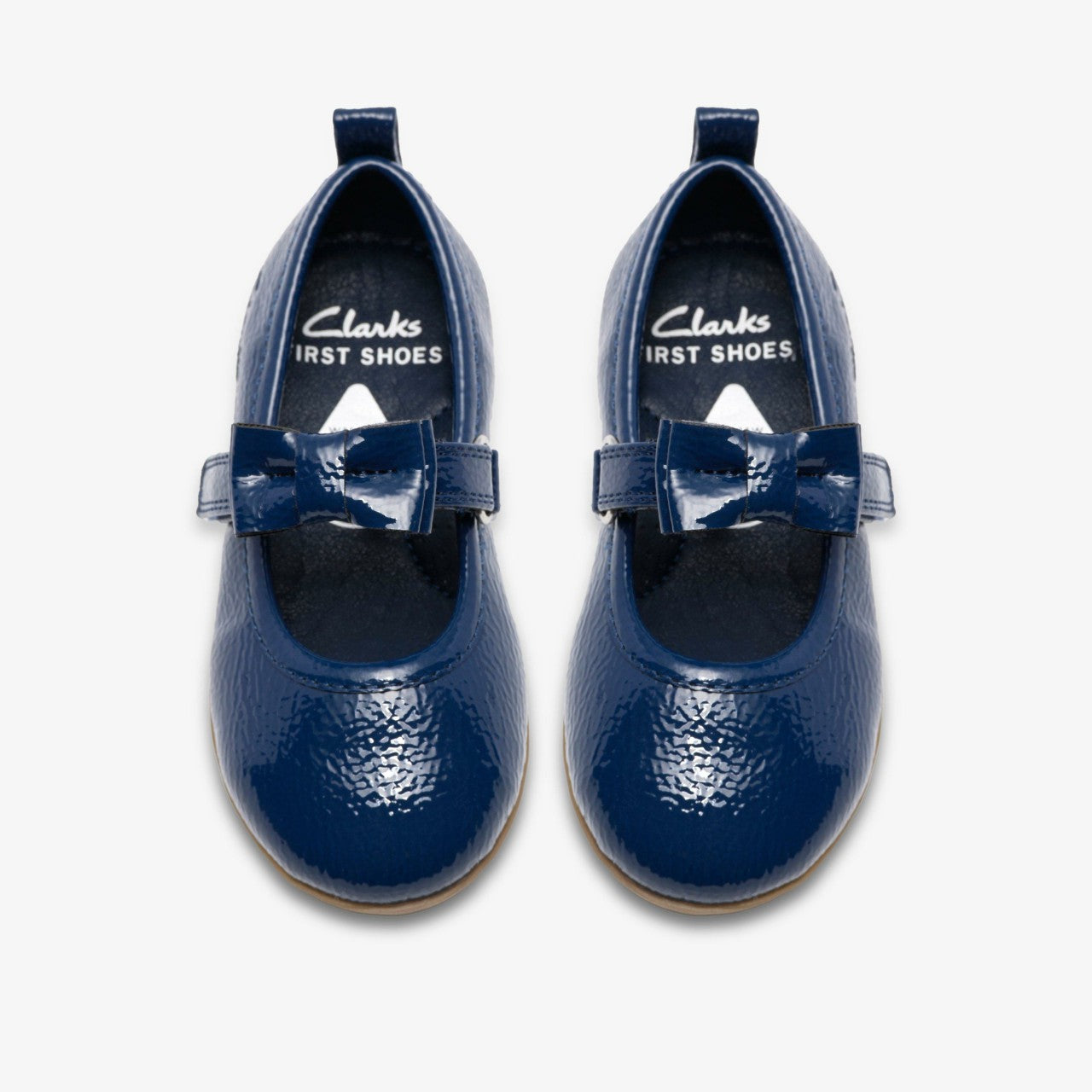 Charm Bow Toddler Navy Patent | Clarks on Sale - Babies / Kids