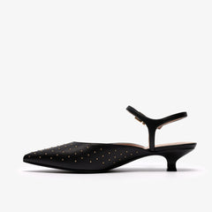 Pisa Stud Black Leather | Clarks Sale - Women