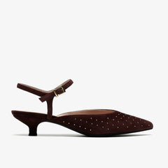 Pisa Stud Brown Suede | Clarks for sale - Women