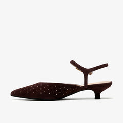 Pisa Stud Brown Suede | Clarks for sale - Women