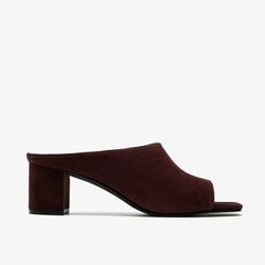 Siray Mule Dark Brown Suede | Clarks on Sale - Women