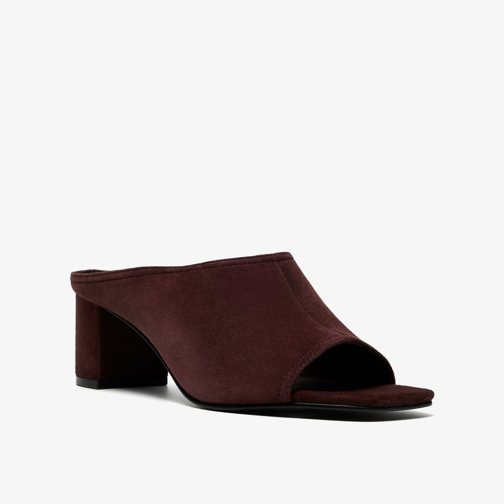 Siray Mule Dark Brown Suede | Clarks on Sale - Women