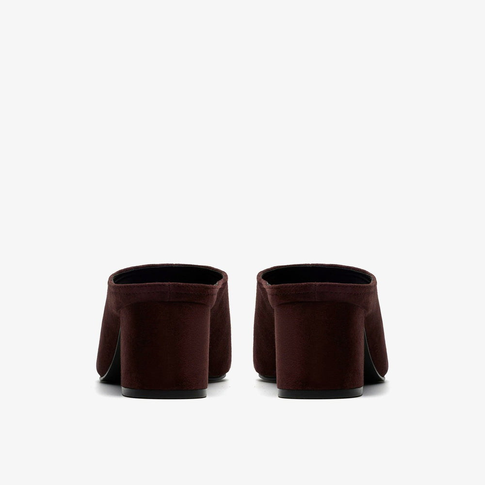 Siray Mule Dark Brown Suede | Clarks on Sale - Women