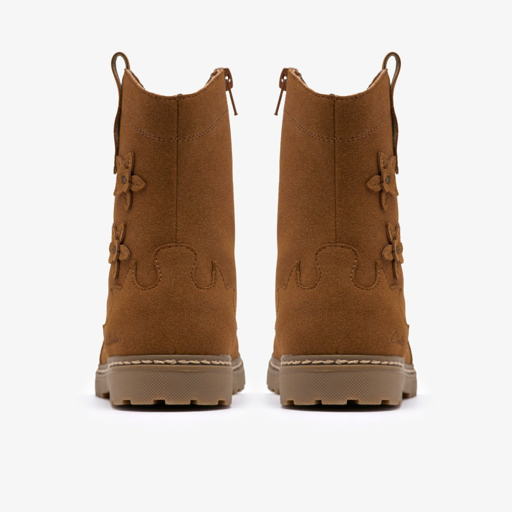 Adelaide Mid Kid Tan | Clarks online - Kids