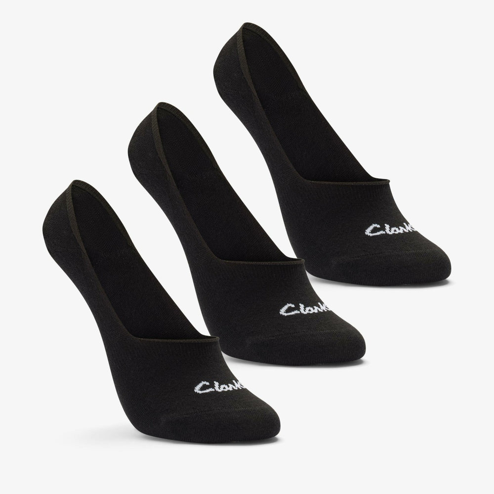 Sock Liners 3 Pack Size 2-8 Black Black | Clarks online - Women