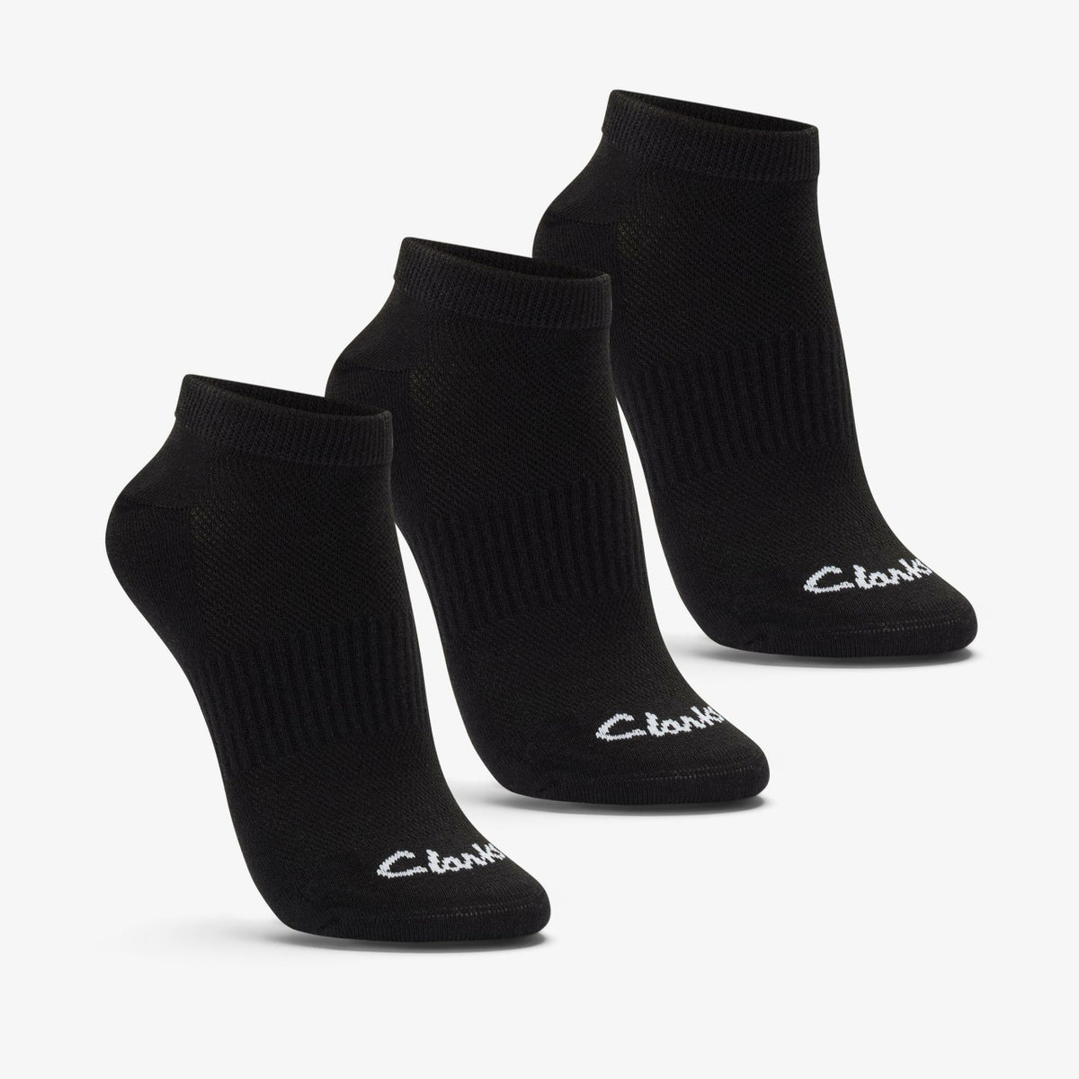 Ankle Socks 3 Pack Size 2-8 Black Black | Clarks for sale - Women