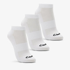 Sports Ankle Socks 3 Pack Size 2-8 White | Clarks online - Women